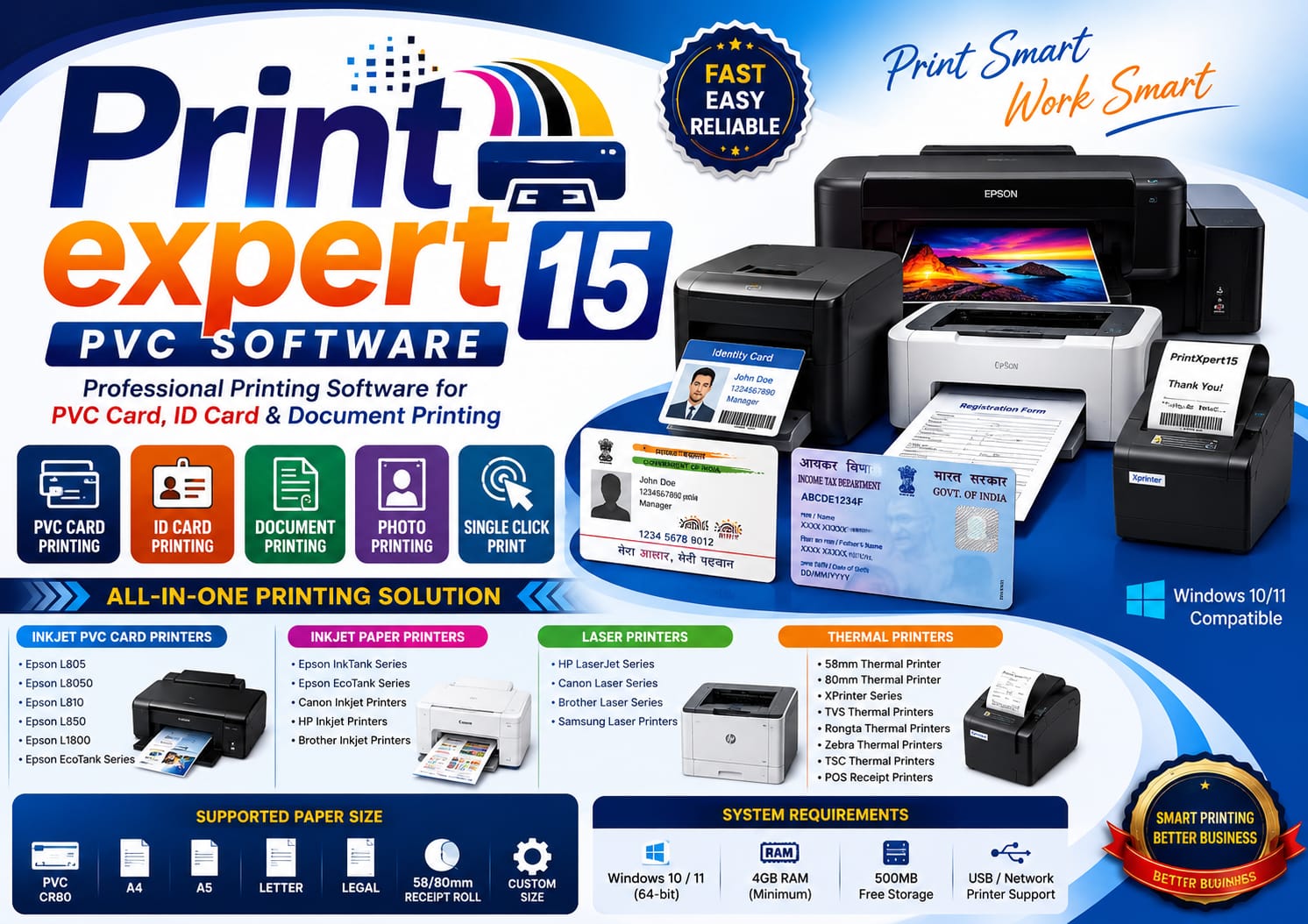 PrintXpert15 – Smart PVC Card Printing Software ONLY Downloade link