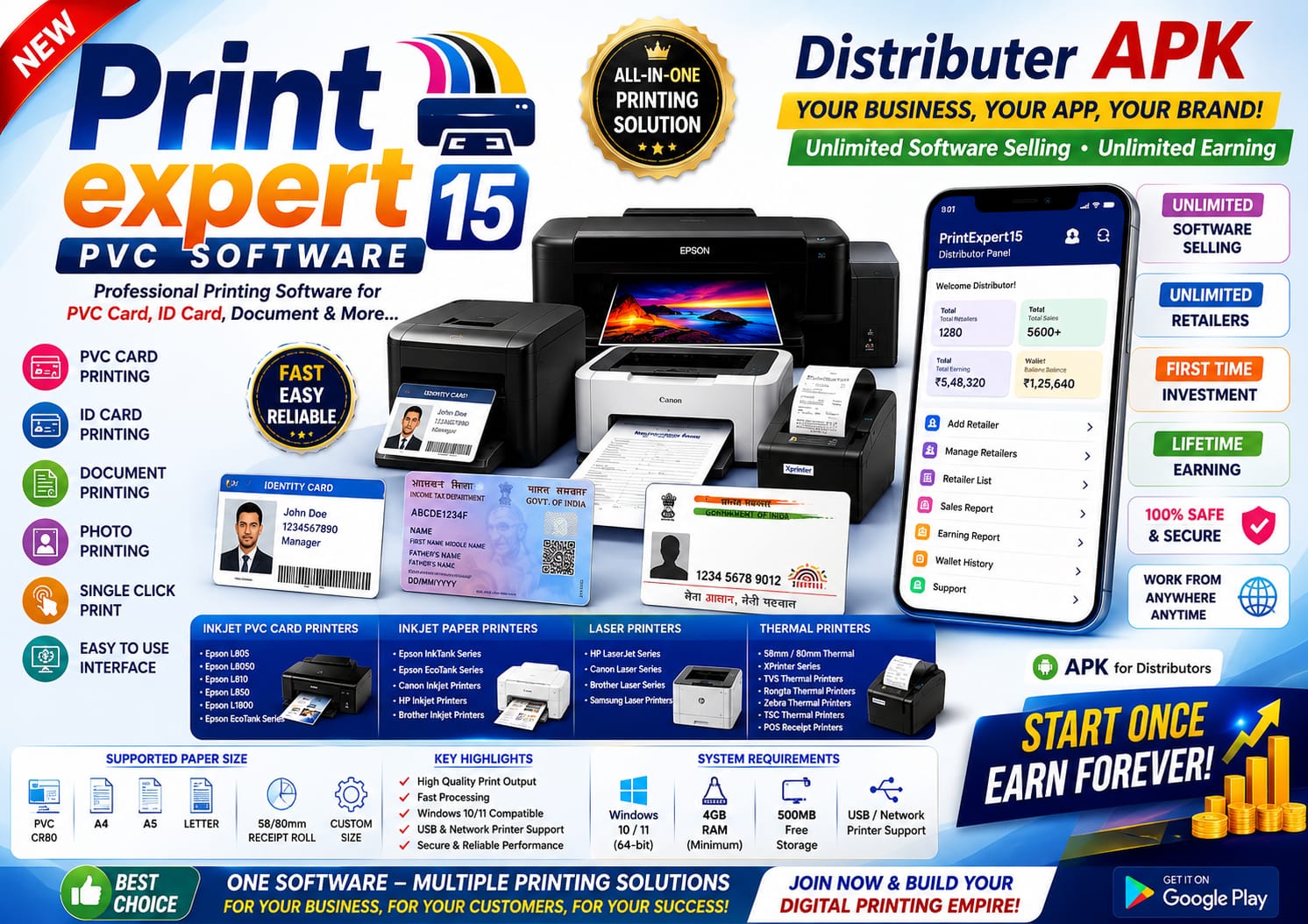 PrintXpert15 Distributor Android APK – One Time Investment, Lifetime Opportunity